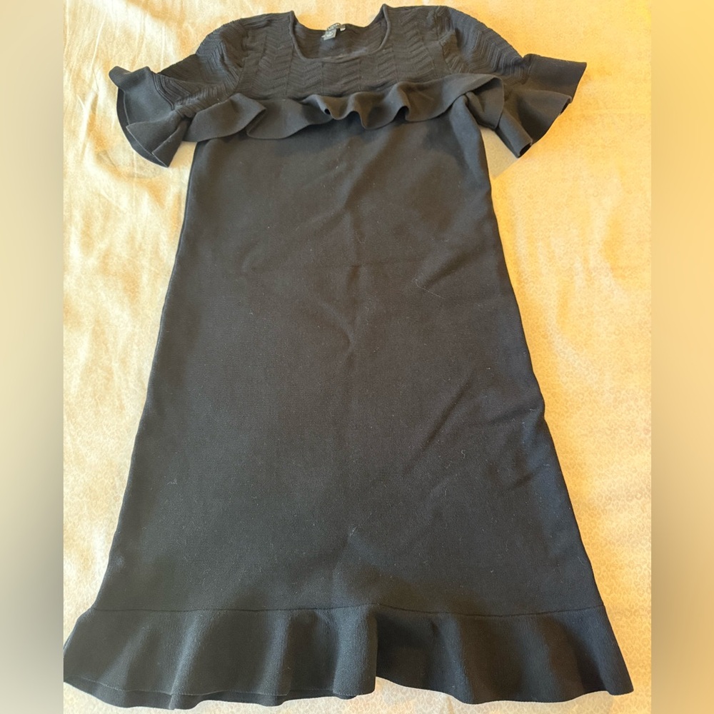 Ann Taylor Elegant Black Knit Dress